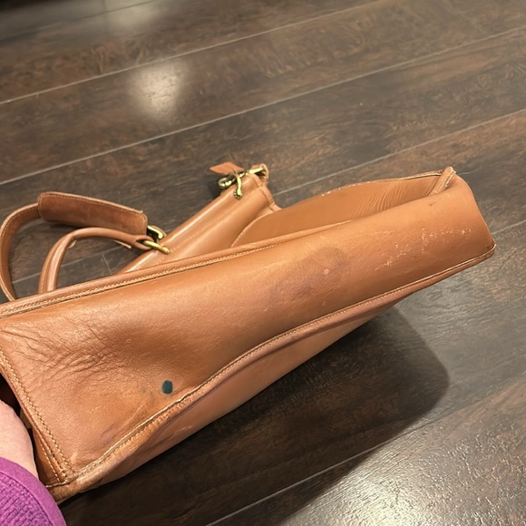 COACH Vintage ‘96 Beekman Briefcase/Laptop Bag Brown Gold - Picture 12 of 16